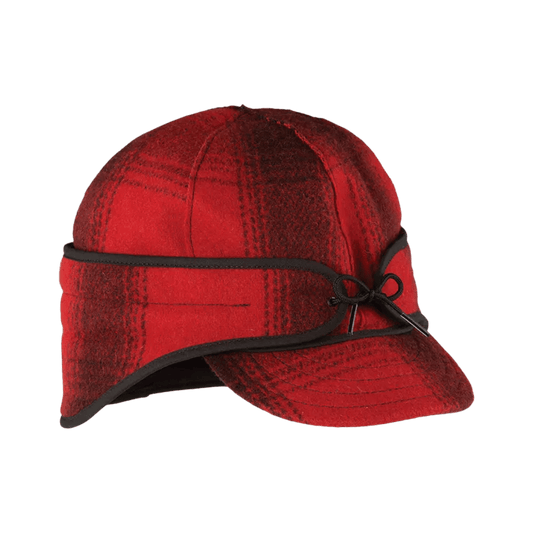 STORMY KROMER INSULATED RANCHER CAP - RED/BLACK PLAID