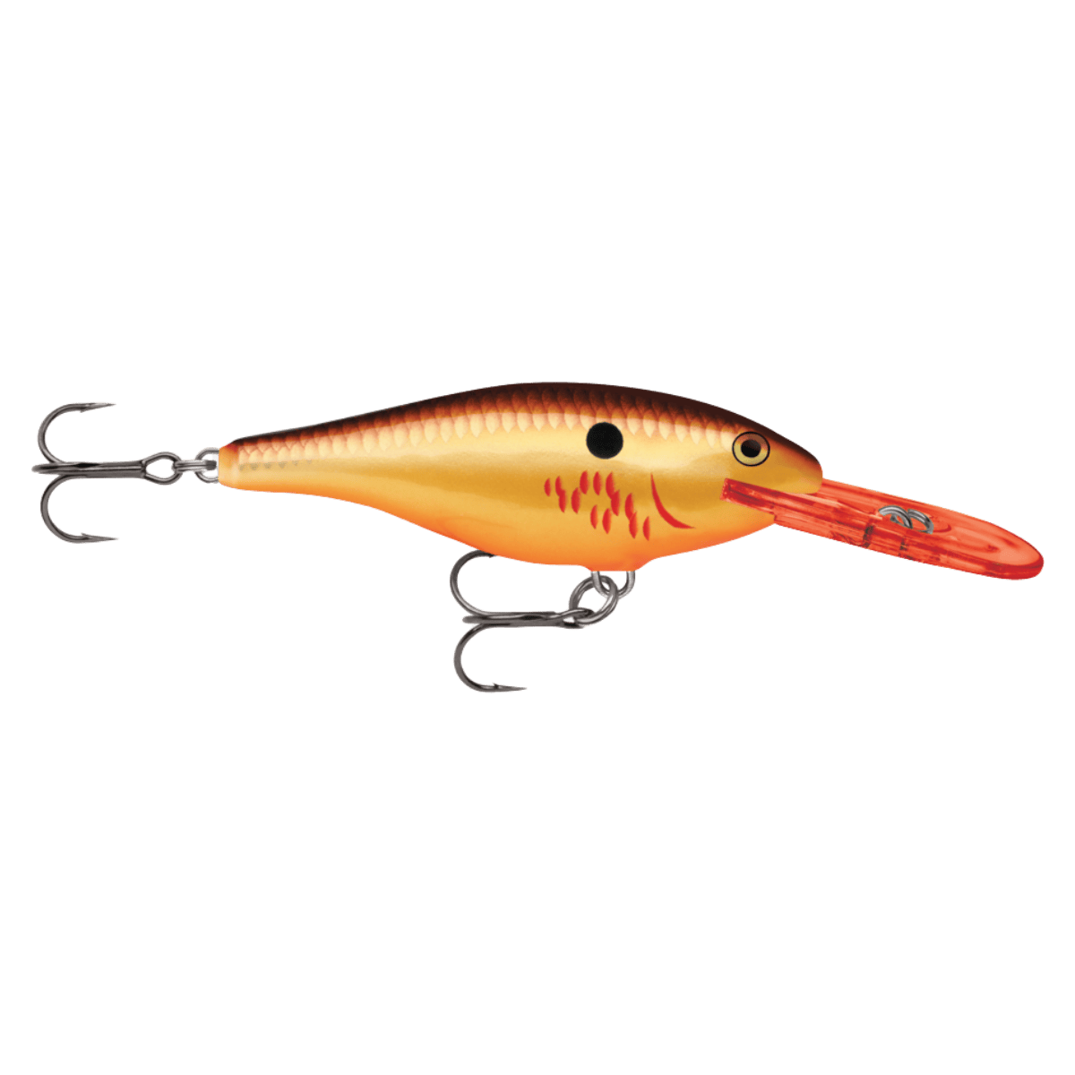 RAPALA SHAD RAPALA 05 - BLEEDING COPPER FLASH FRONT