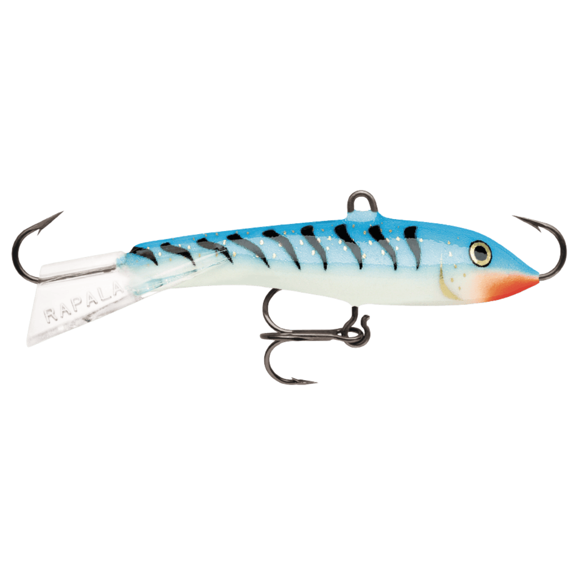 RAPALA JIGGING RAP 09 - GLOW BLUE TIGER FRONT