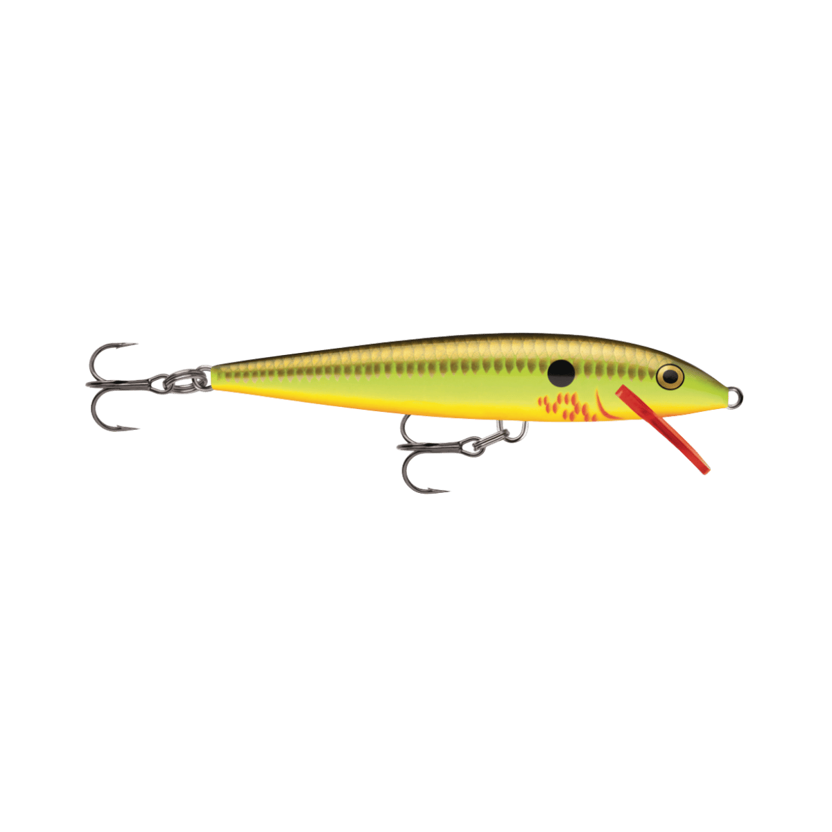 RAPALA ORIGINAL 2-3/4" BLEEDING HOT OLIVE FLOATER 7