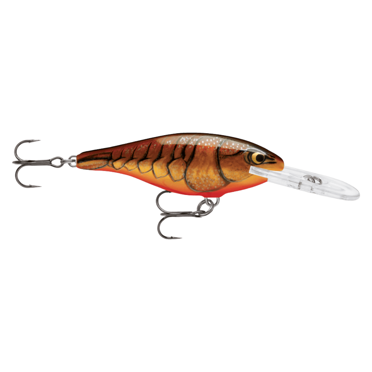 RAPALA SHAD RAPALA 08 - DARK BROWN CRAWDAD FRONT