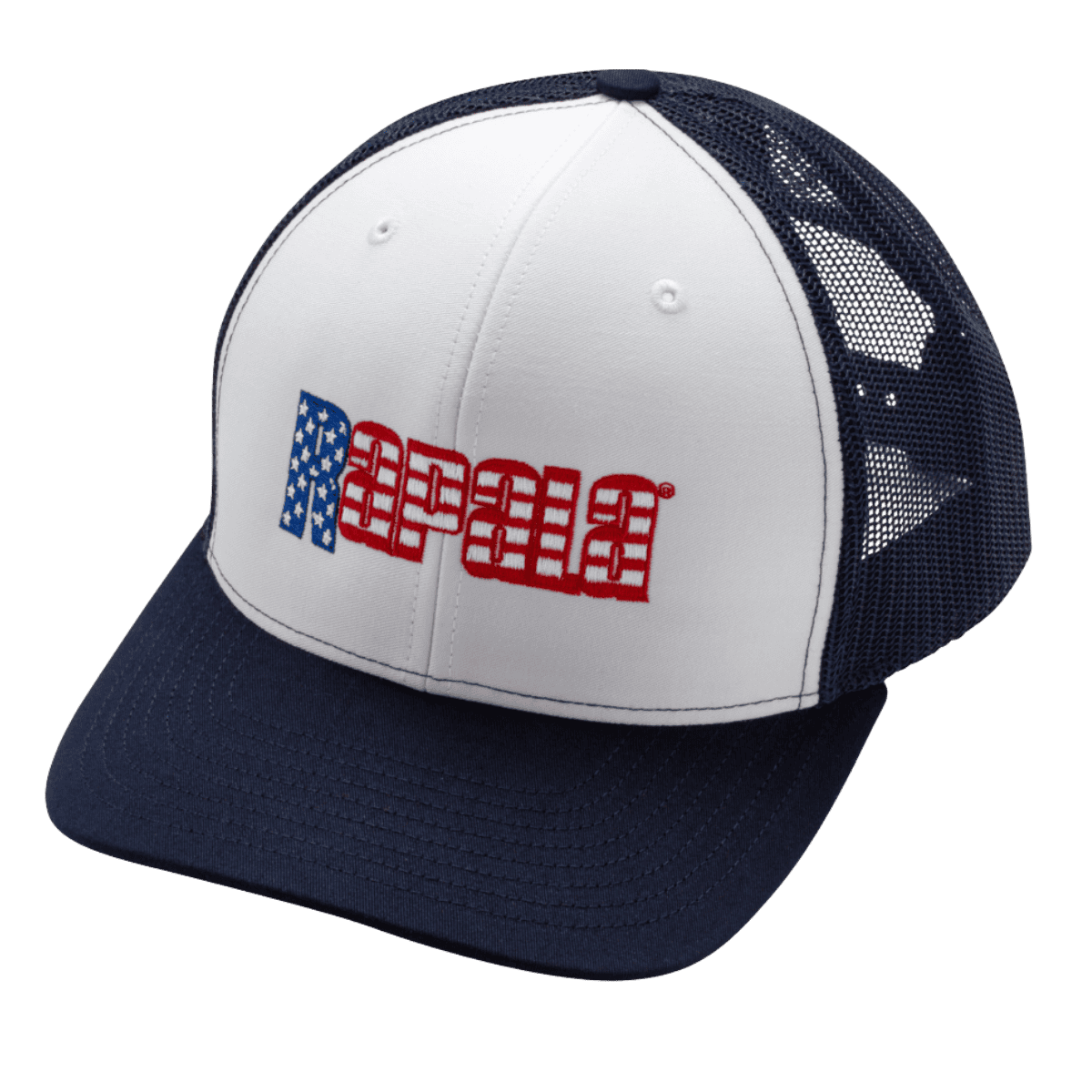 RAPALA TRUCKER CAP RED, WHT, & BLUE - NAVY