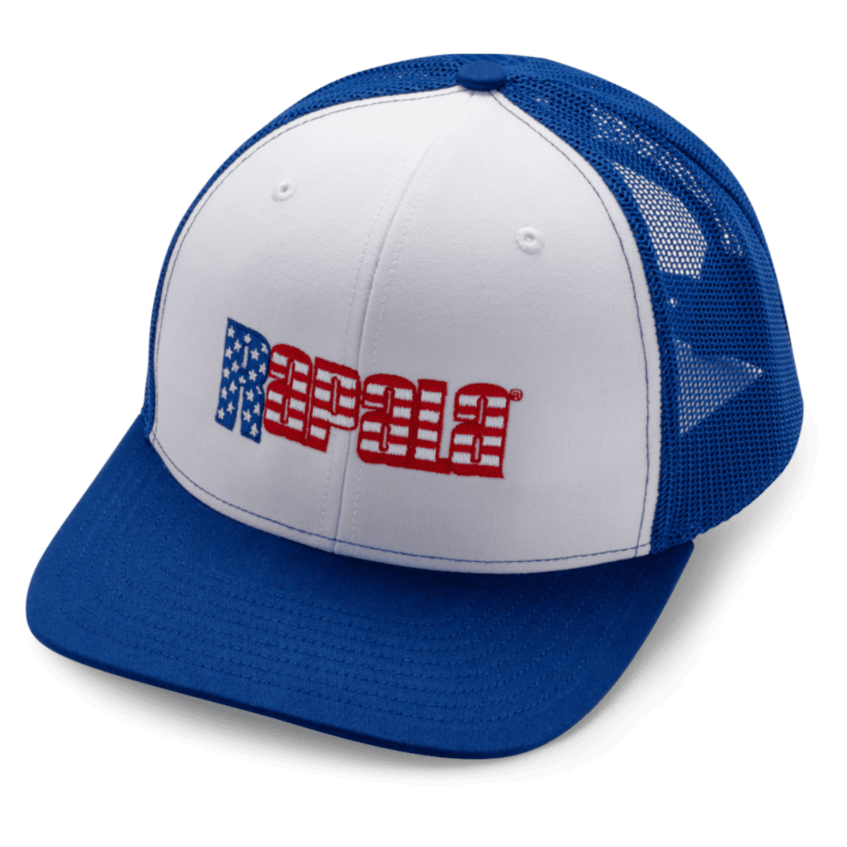 RAPALA TRUCKER CAP RED, WHITE, & BLUE - BLUE