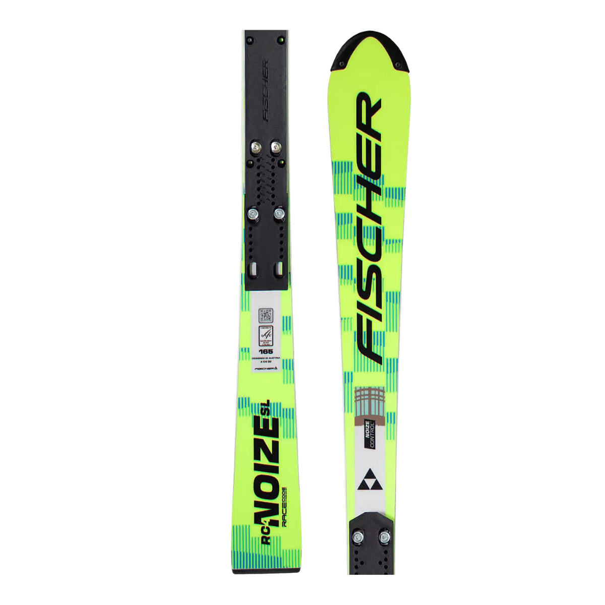 FISCHER RC4 WORLDCUP NOIZE SL MEN M/B-PLATE – WC STANDARD SLALOM SKIS (2025/26) - TOP DESIGN VIEW