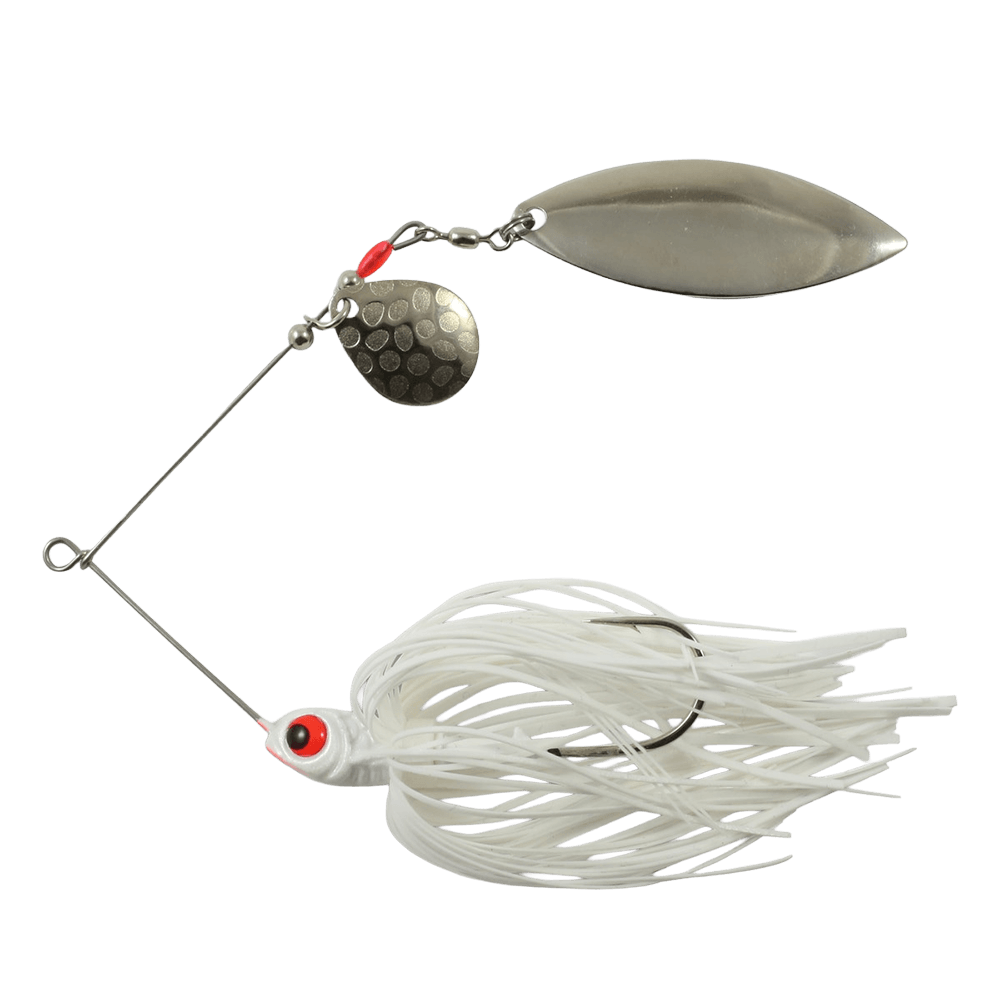 REED-RUNNER CLASSIC TANDEM SPINNER 1/4OZ WHITE SAND