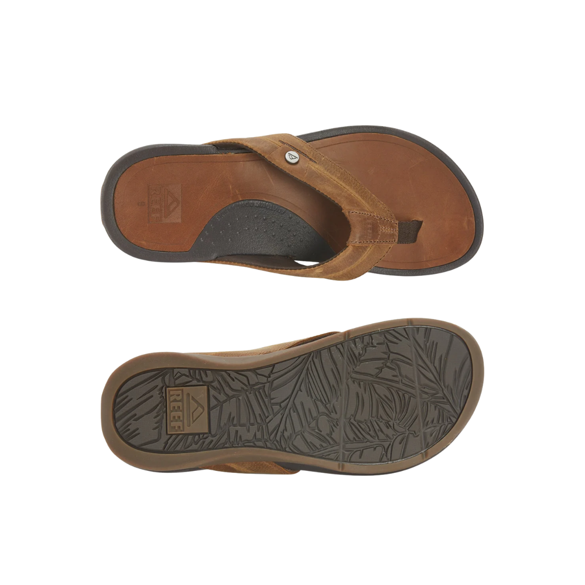 REEF_MEN_S_LEATHER_FLIP_FLOP_WITH_CONTOURED_FOOTBED_TOPVIEW