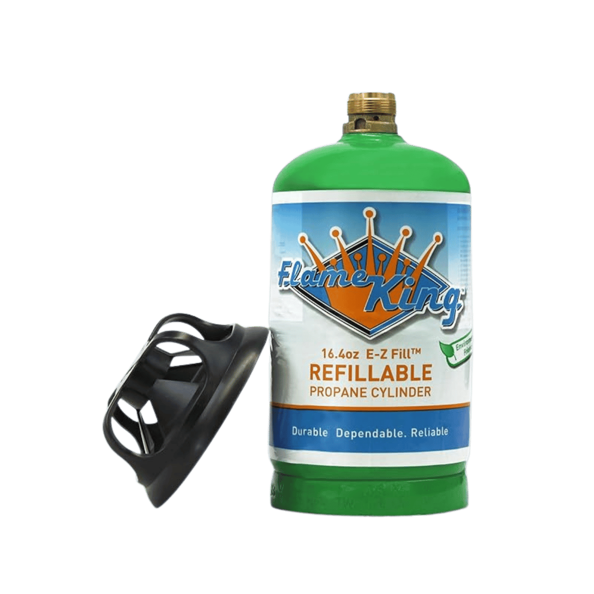 FLAME KING 1LB REFILLABLE PROPANE CYLINDER