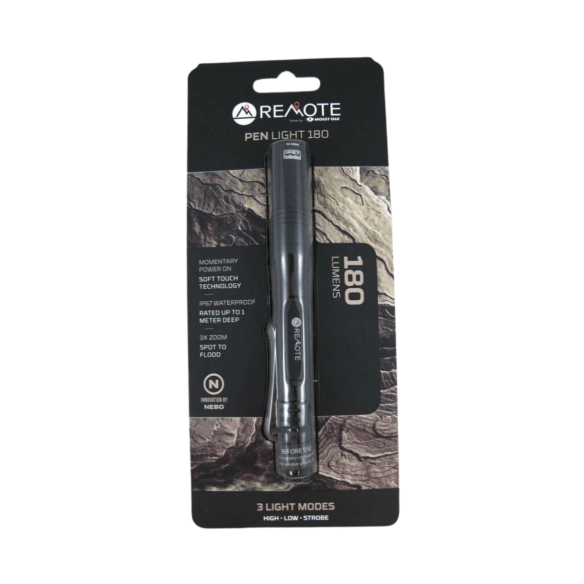 REMOTE PEN LIGHT 180 LUMEN - TOP VIEW