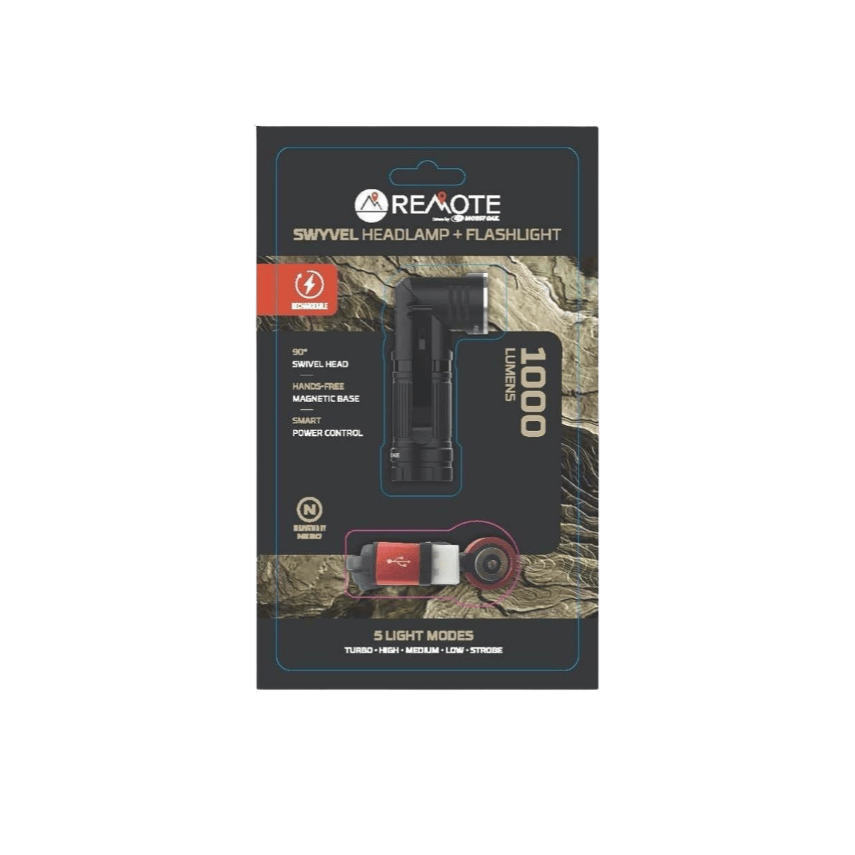 REMOTE SWIVEL HEADLAMP 1000 LUMEN - TOP VIEW