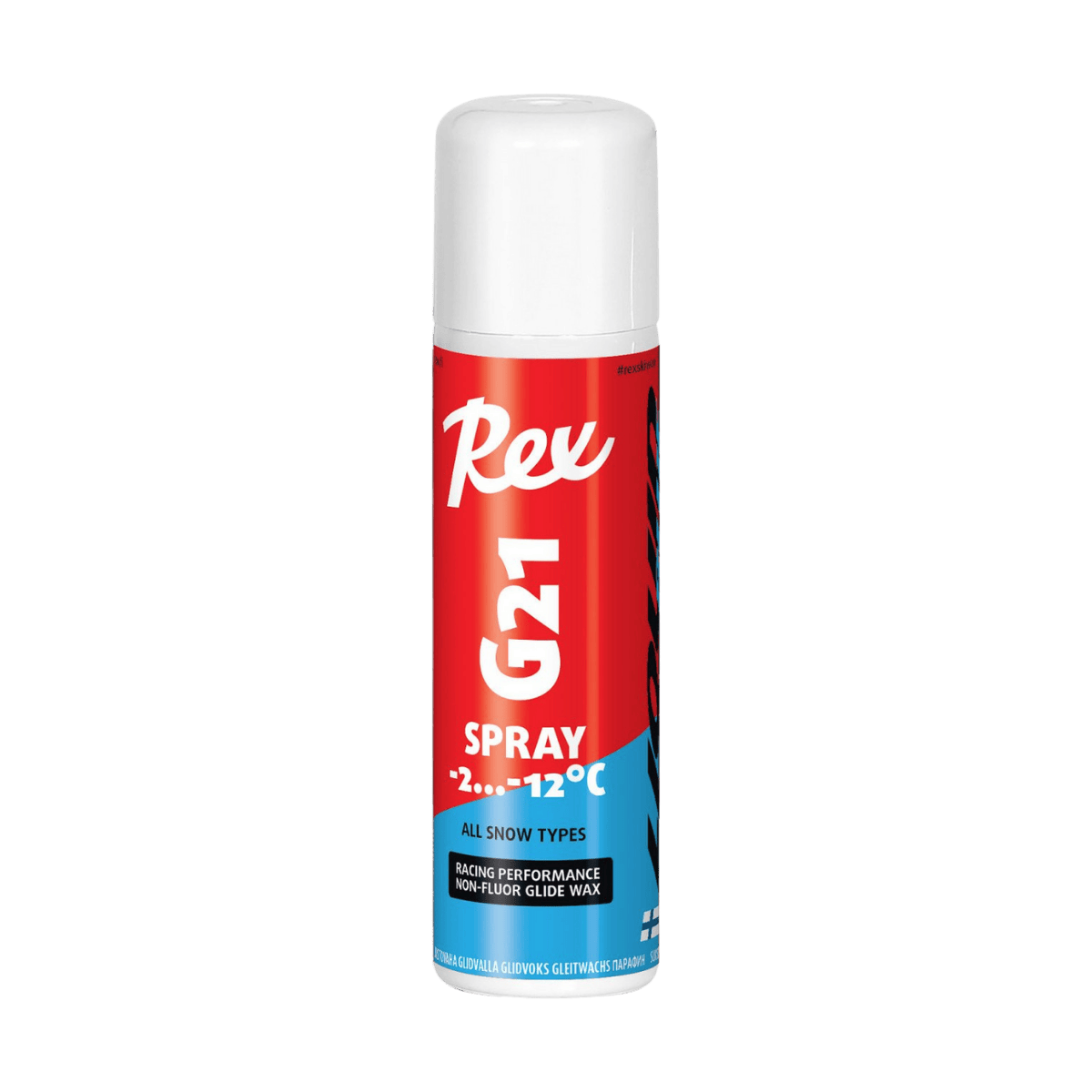 REX WAX G21 BLUE SPRAY- FRONT IMAGE