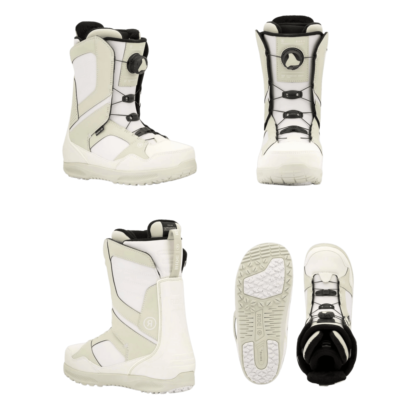 RIDE W SAGE SNOWBOARD BOOT 25/26 WHITE