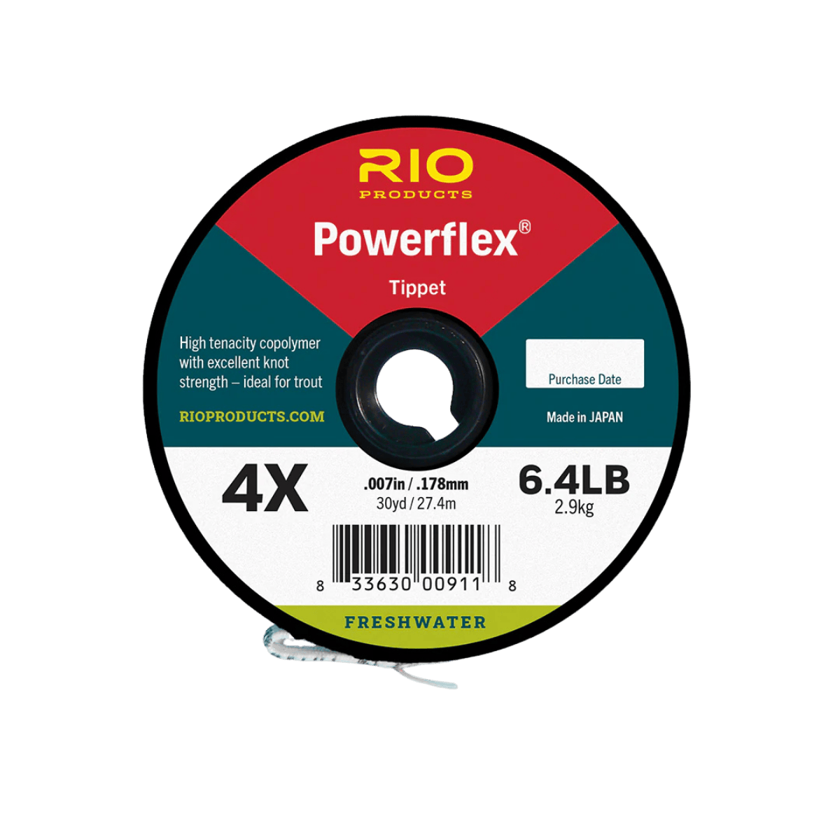 RIO POWERFLEX TIPPET - 7X"