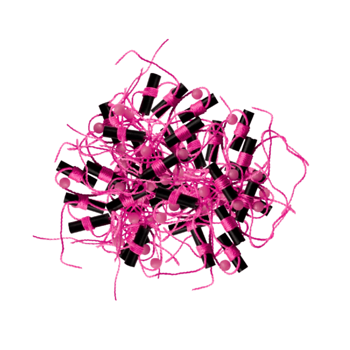 ROD-N-BOBBS BOBBER STOPS + GLOW BEADS 40PACK - PINK