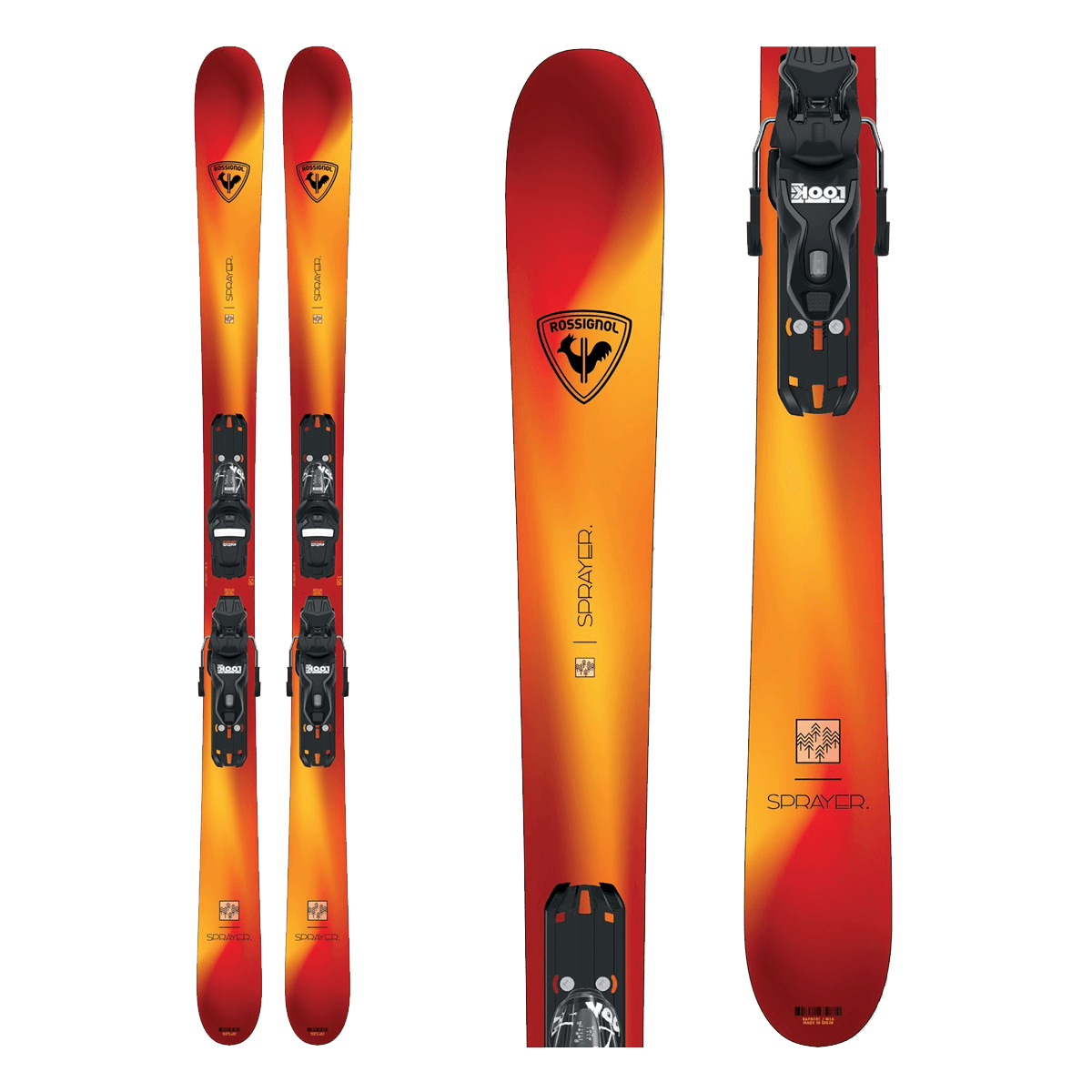 ROSSIGNOL SPRAYER PRO JUNIOR SKIS + LOOK XP10 GW BINDINGS 2025 ROSSIGNOL SPRAYER PRO JUNIOR SKIS + LOOK XP10 GW BINDINGS 2025