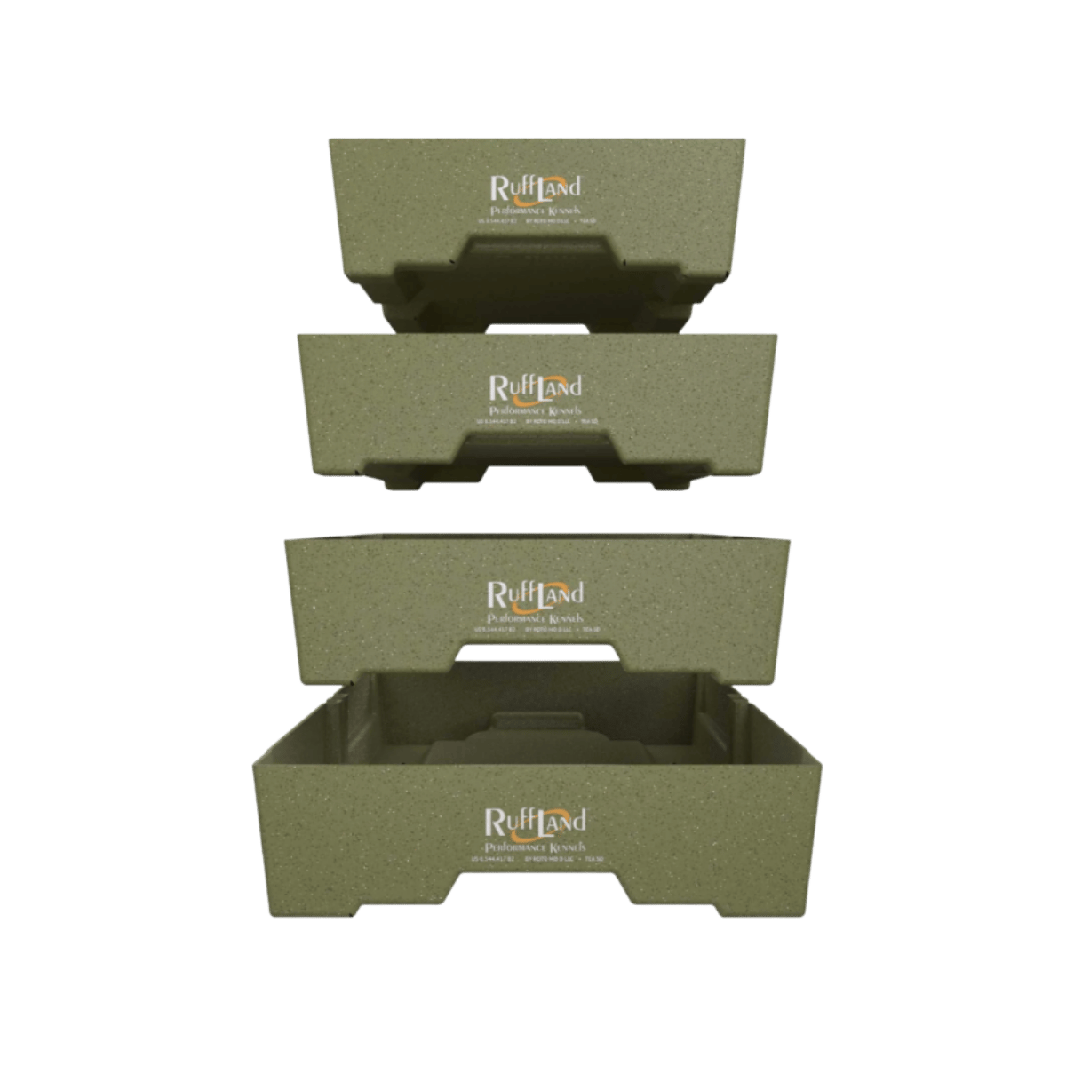RUFF LAND PERFORMANCE KENNELS EASY RIDER TOP TRAY OD GREEN