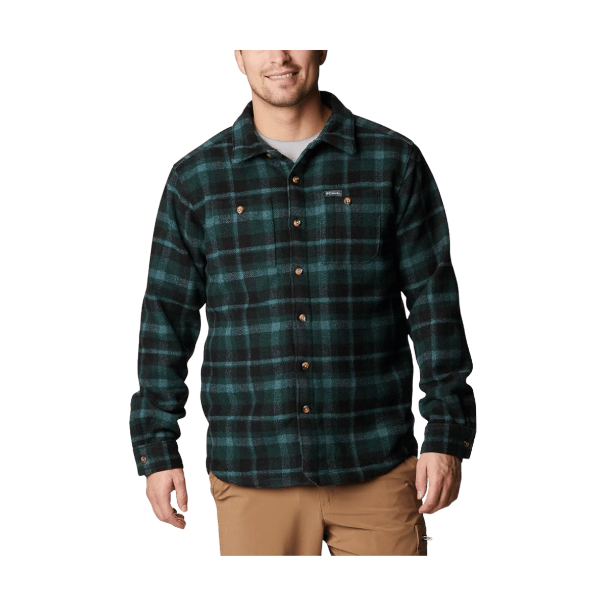 COLUMBIA MEN'S WINDWARD RUGGED SHIRT JACKET - SPRUCE STAIR