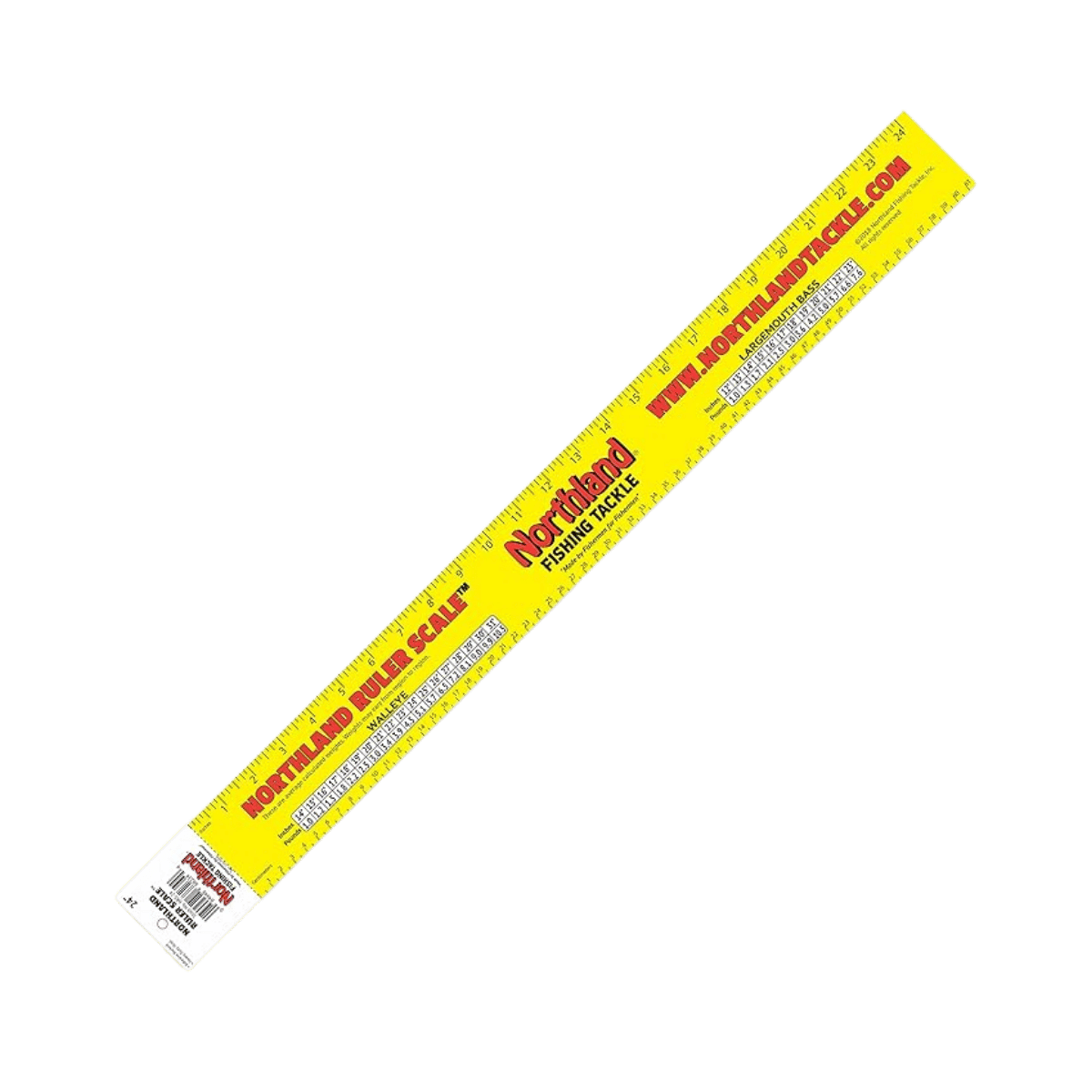 NORTHLAND RULER SCALE - 24IN - YELLOW