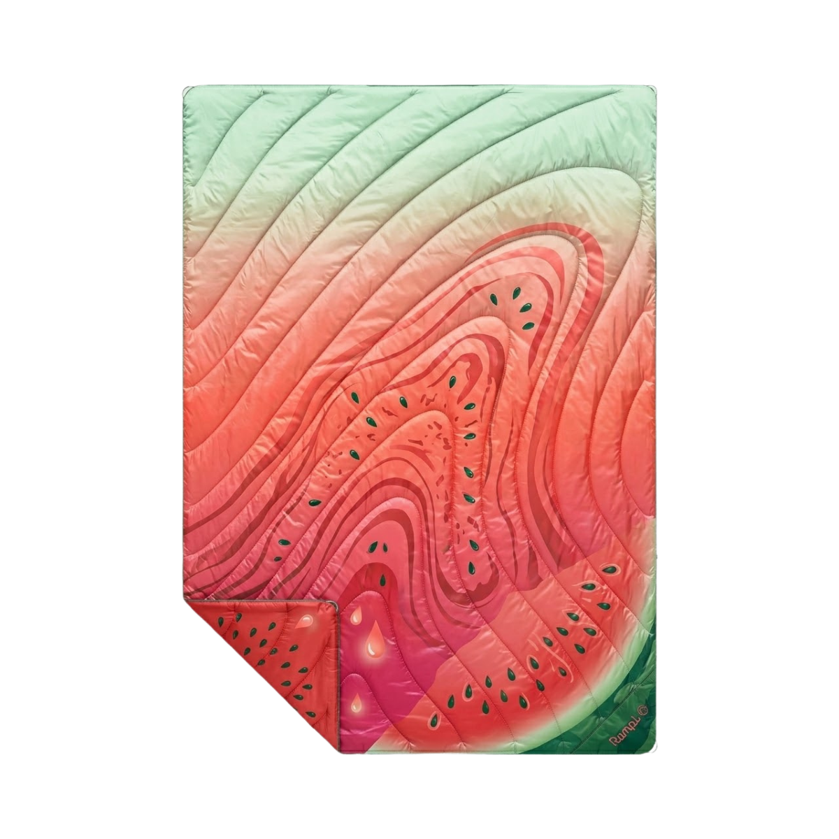 RUMPL ORIGINAL PUFFY BLANKET 1P WATERMELON GLOW