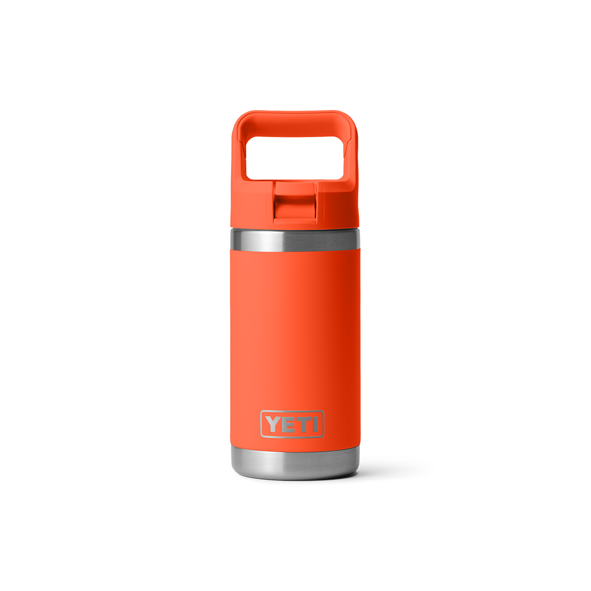YETI 12OZ RAMBLER JR WATER BOTTLE WITH STRAW CAP - Papaya