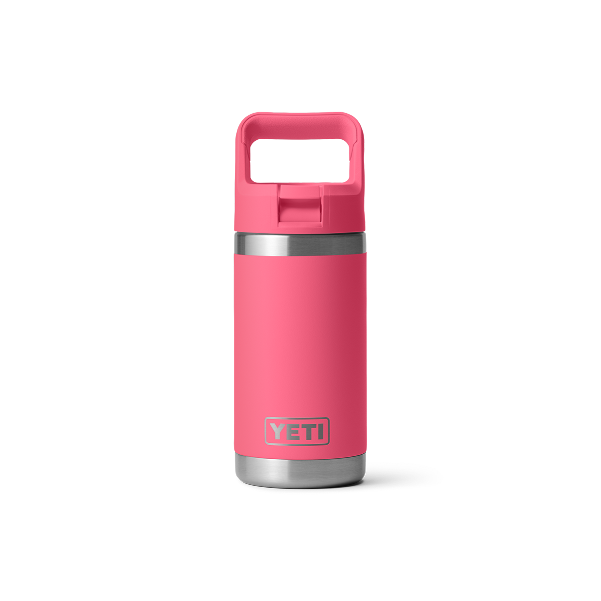 YETI 12OZ RAMBLER JR WATER BOTTLE WITH STRAW CAP - Tropical Pink