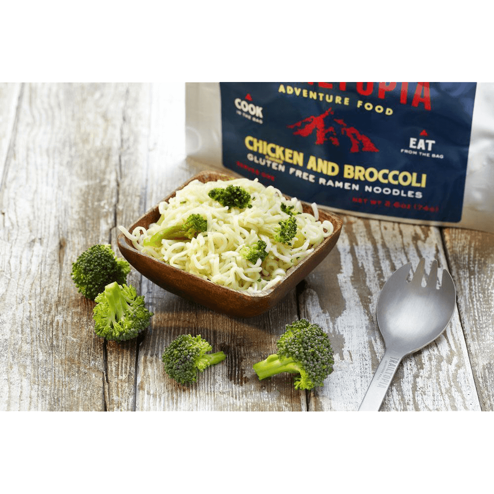 GLUTEN FREE RAMEN NOODLES CHICKEN FLAVOR WITH BROCCOLI