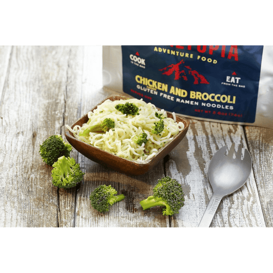 GLUTEN FREE RAMEN NOODLES CHICKEN FLAVOR WITH BROCCOLI
