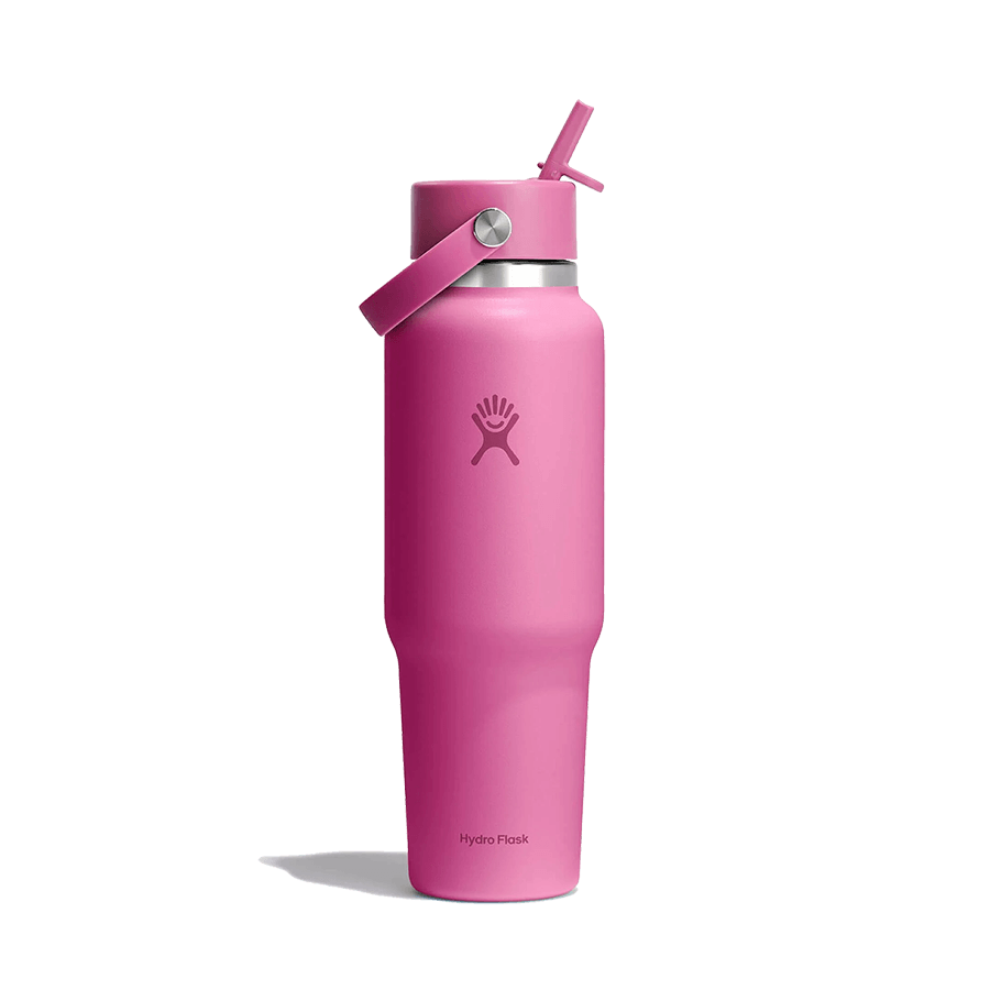 HYDRO FLASK WIDE MOUTH TRAVEL BOTTLE WITH FLEX STRAW 40OZ