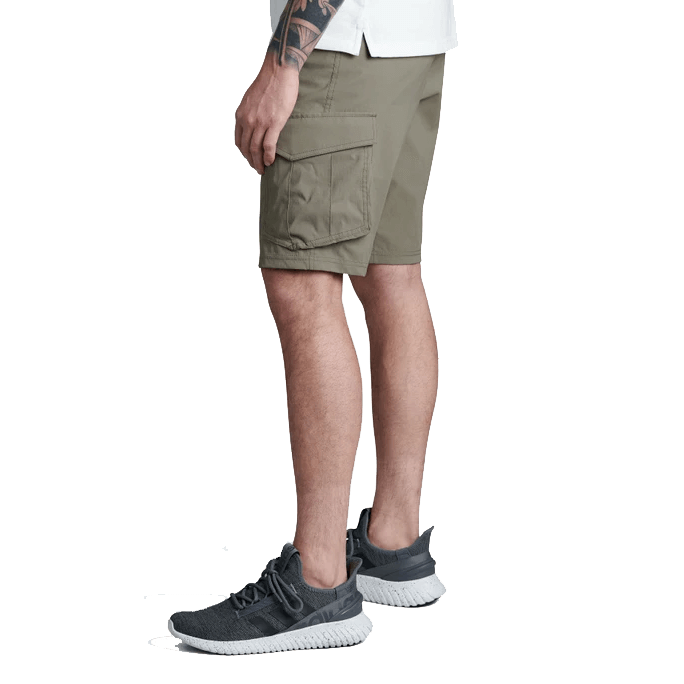 KUHL RENEGADE CARGO SHORTS - KHAKI - 12" INSEAM SIDE