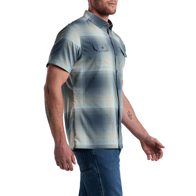 KUHL RESPONSE SS SHIRT - BLUE FOG SIDE