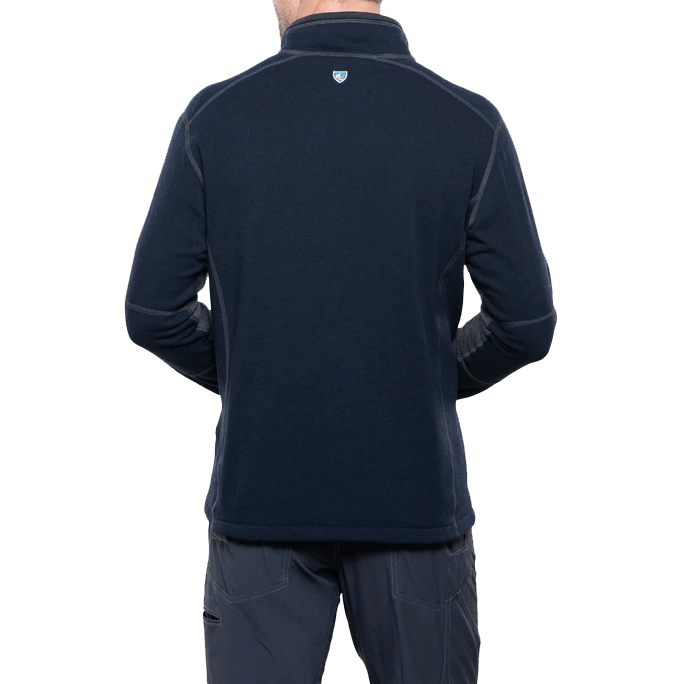 REVEL 1/4 ZIP - MUTINY BLUE/STEEL BACK