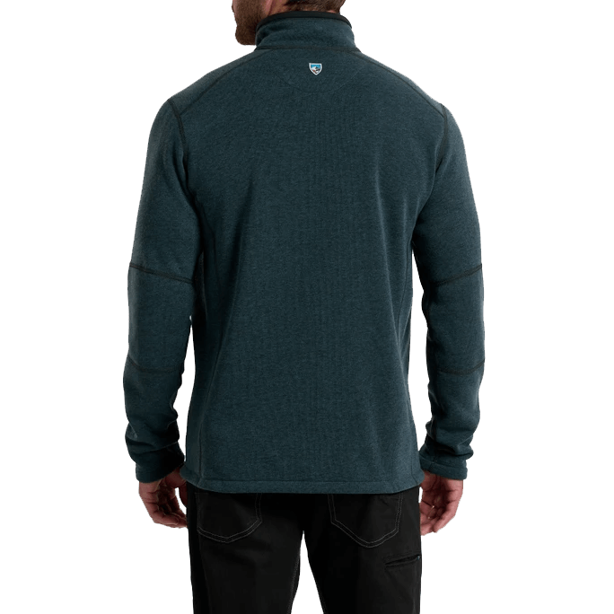 REVEL 1/4 ZIP - STORM BLUE BACK