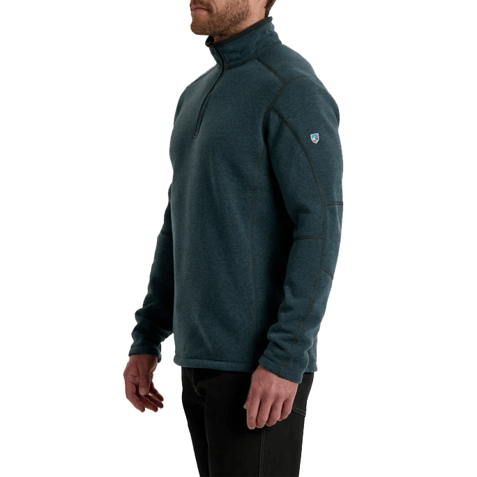 REVEL 1/4 ZIP - STORM BLUE SIDE