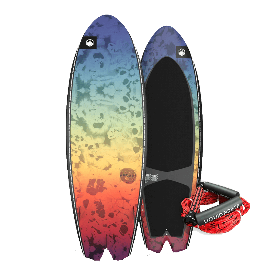 LIQUID FORCE ROCKET WAKESURFER WITH HANDLE 5'4"