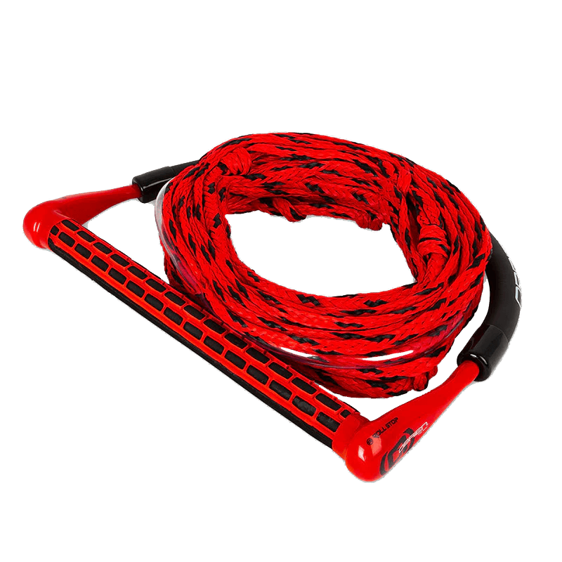 O'BRIEN POLY-E WAKEBOARD ROPE AND HANDLE COMBO - RED