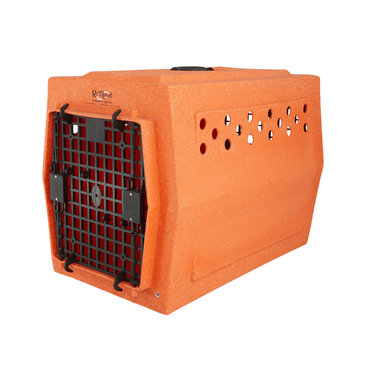 RUFF LAND PERFORMANCE KENNELS INTERMEDIATE DBL DOOR KENNEL - ORANGE SPECKLE - 23"H X 20"W X 31"D