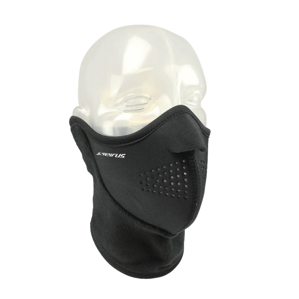 SEIRUS NEOFLEECE COMBO SCARF - BLACK - SIDE VIEW