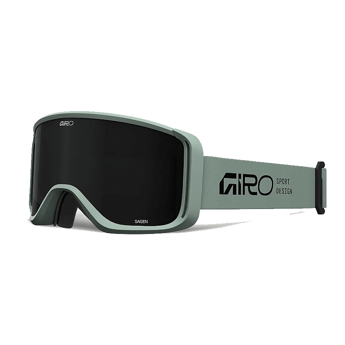 SAGEN GOGGLES GREEN STACKED BLACK
