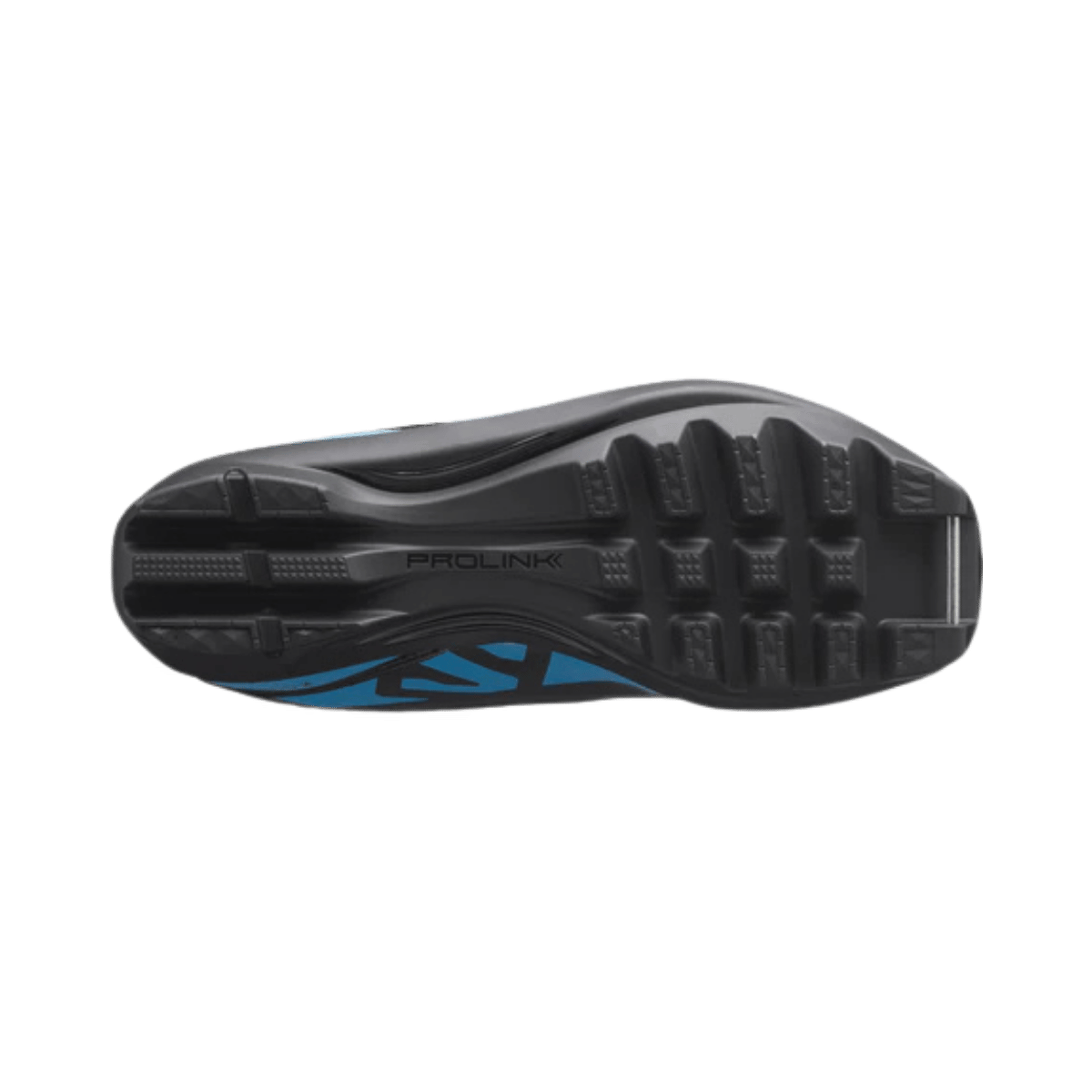 SALOMON R/COMBI PROLINK JUNIOR NORDIC BOOTS – BLACK - BOTTOM SOLE VIEW