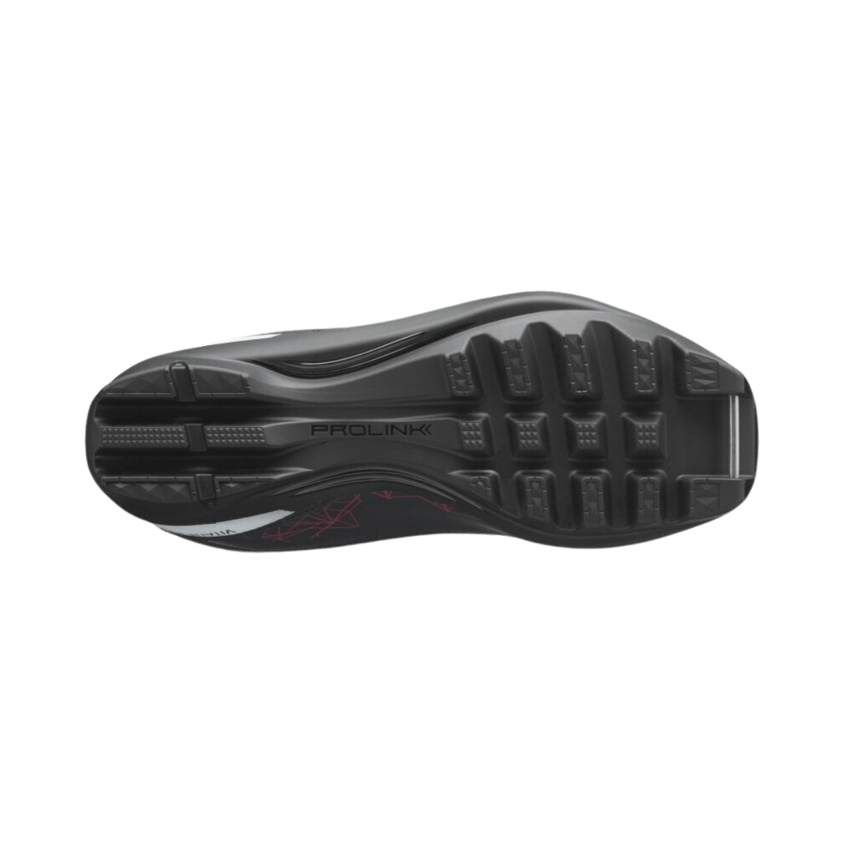 SALOMON WOMEN’S VITANE PLUS PROLINK NORDIC BOOTS – 2022 – EBONY - BOTTOM SOLE VIEW