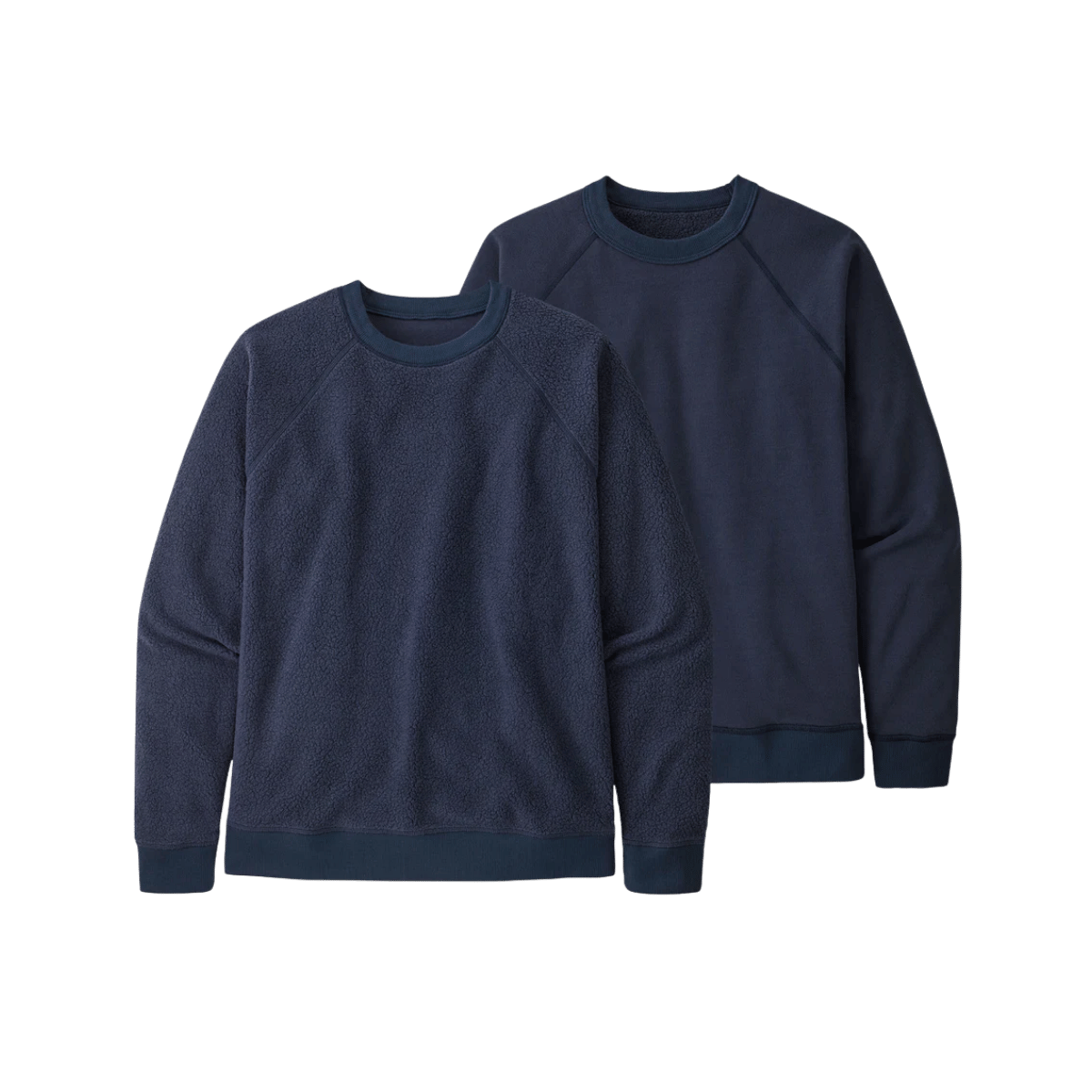 PATAGONIA MEN'S REVERSIBLE SHEARLING CREW - NEW NAVY