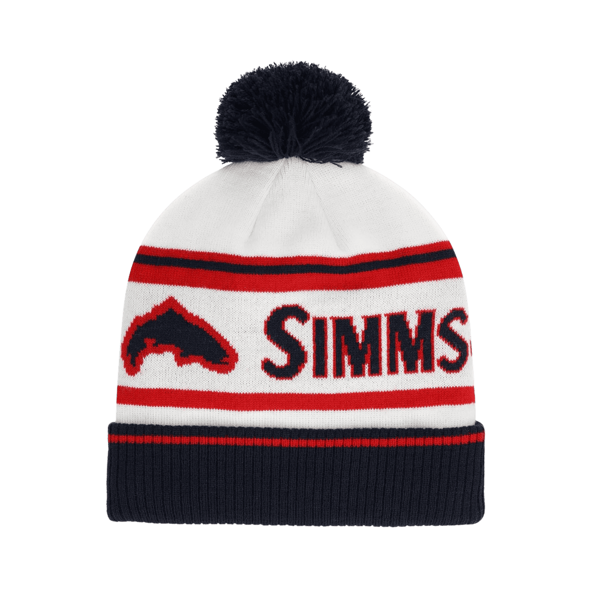 SIMMS TIP-UP POM BEANIE - AMERICANA
