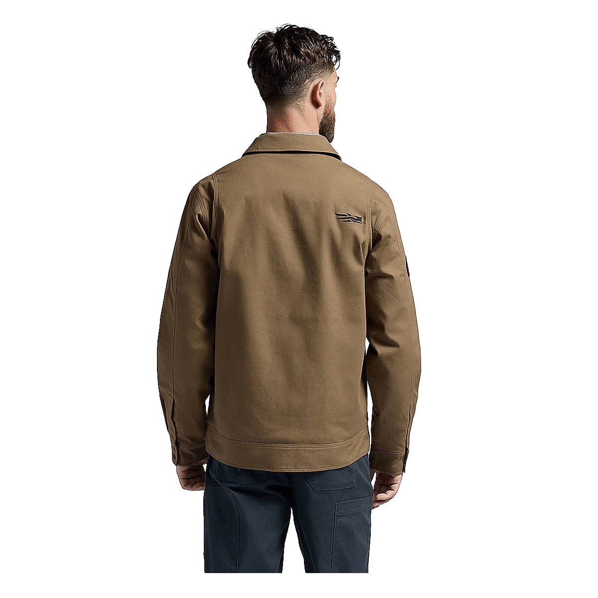 SITKA GRINDSTONE CHORE COAT - COYOTE - BACK VIEW