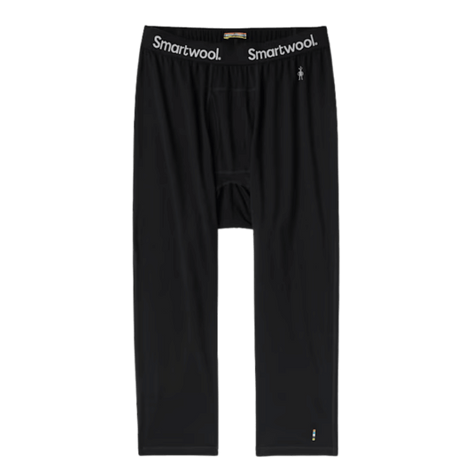 SMARTWOOL MEN'S MERINO 150 BASE LAYER 3/4 BOTTOM ALL SEASON - BLACK - MAIN IMAGE