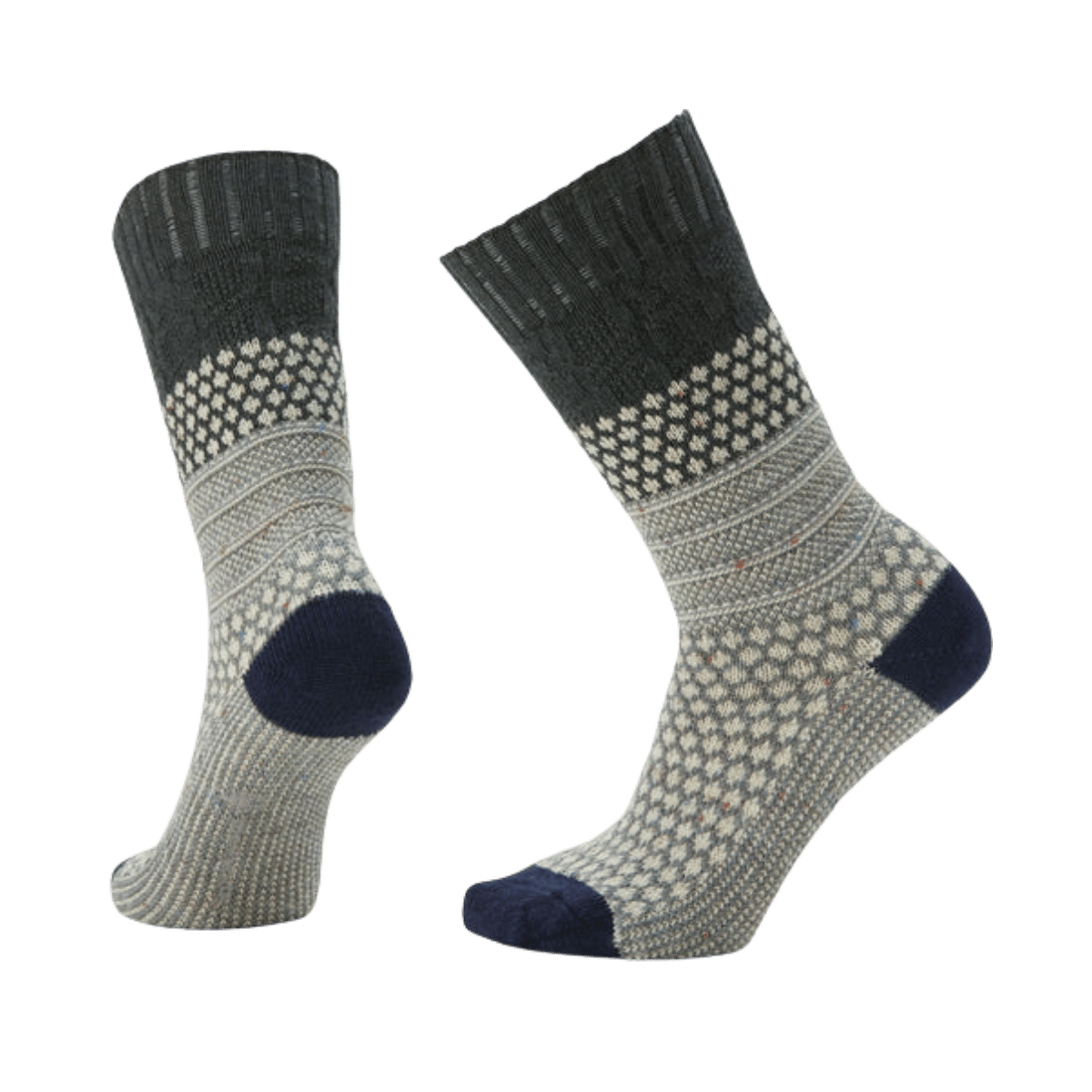 SMARTWOOL EVERYDAY POPCORN CABLE CREW DARK SAGE
