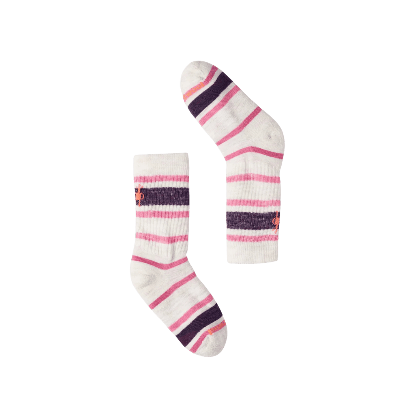 SMARTWOOL K HIKE LGT CUSH STRIPED SOCK MOONBEAM