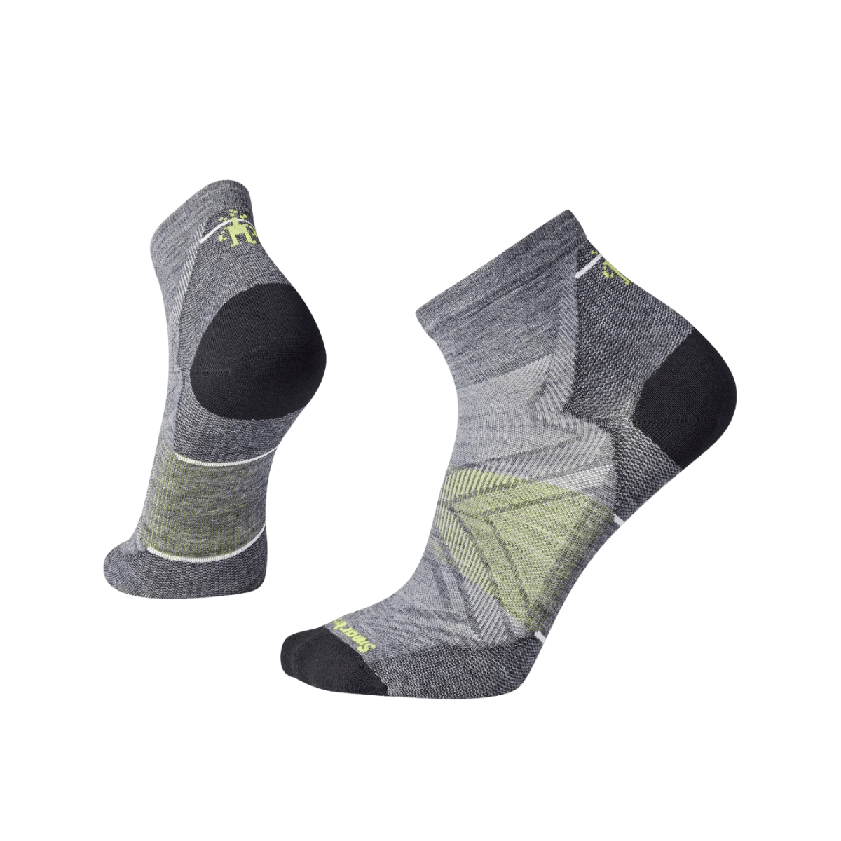 SMARTWOOL RUN ZERO CUSH ANKLE SOCK MEDIUM GREY