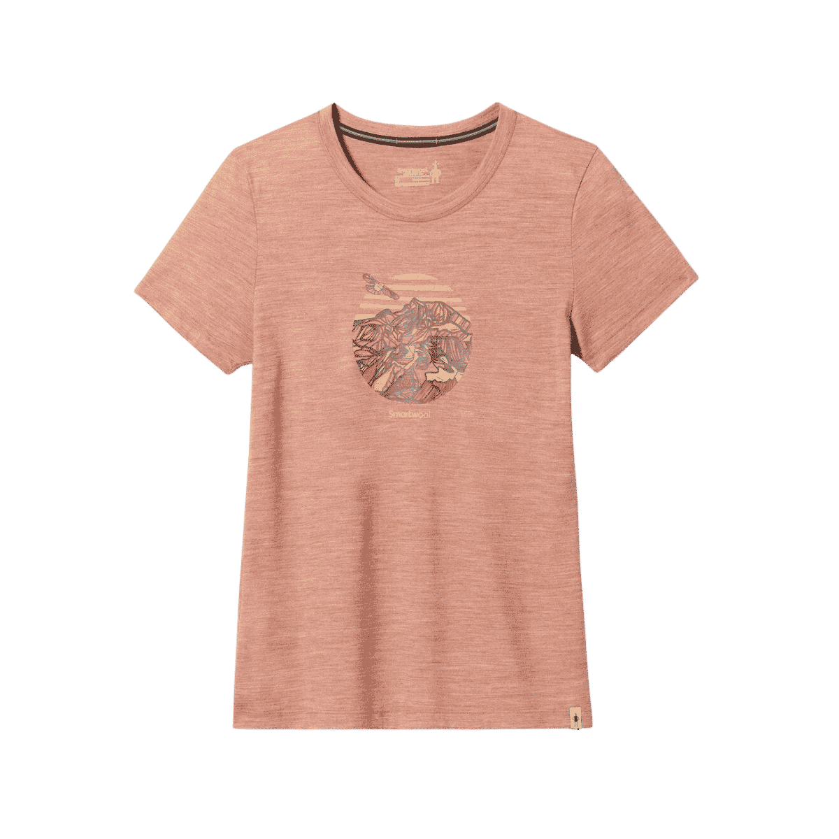 SMARTWOOL W PEAK FREEDOM GRAPH SS TEE COPPER HEATHER