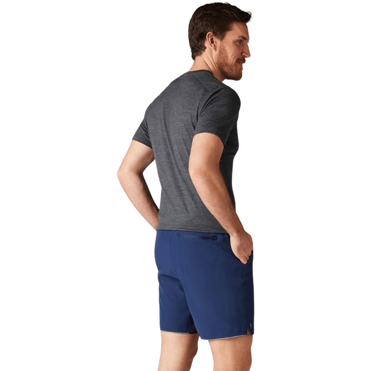 SMARTWOOL 8" SHORT - DEEP NAVY WW BACK