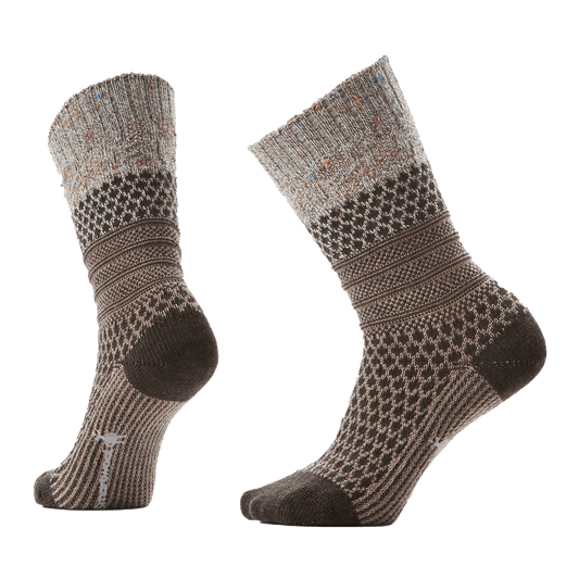 SMARTWOOL EVERYDAY POPCORN CABLE CREW FULL CUSHION SOCKS NATURAL DONEGAL