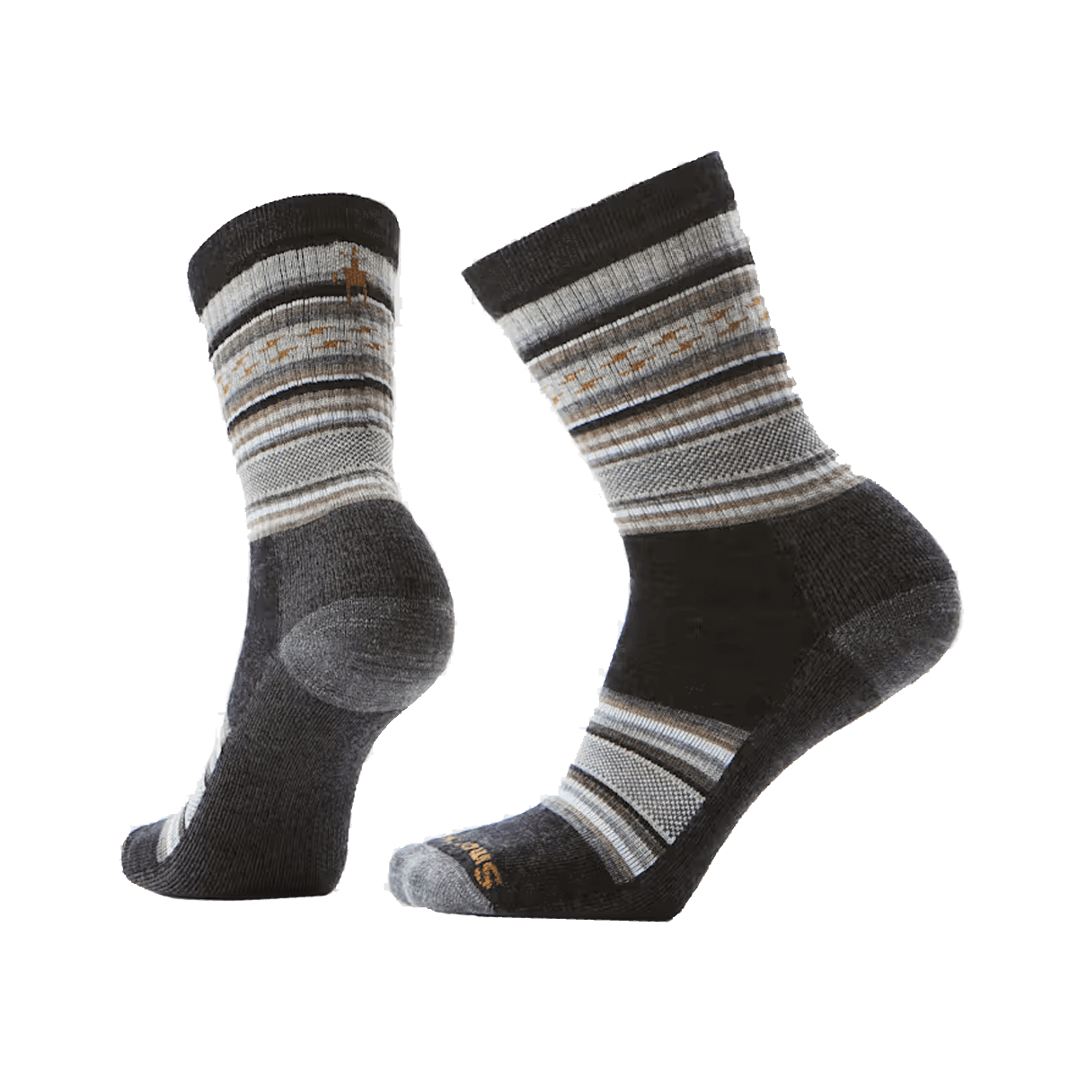SMARTWOOL EVERYDAY REGARITA CREW SOCKS CHARCOAL MEDIUM GRAY
